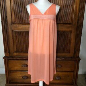 Vintage Henson Kickernick Sleeveless Short Orange Nightgown